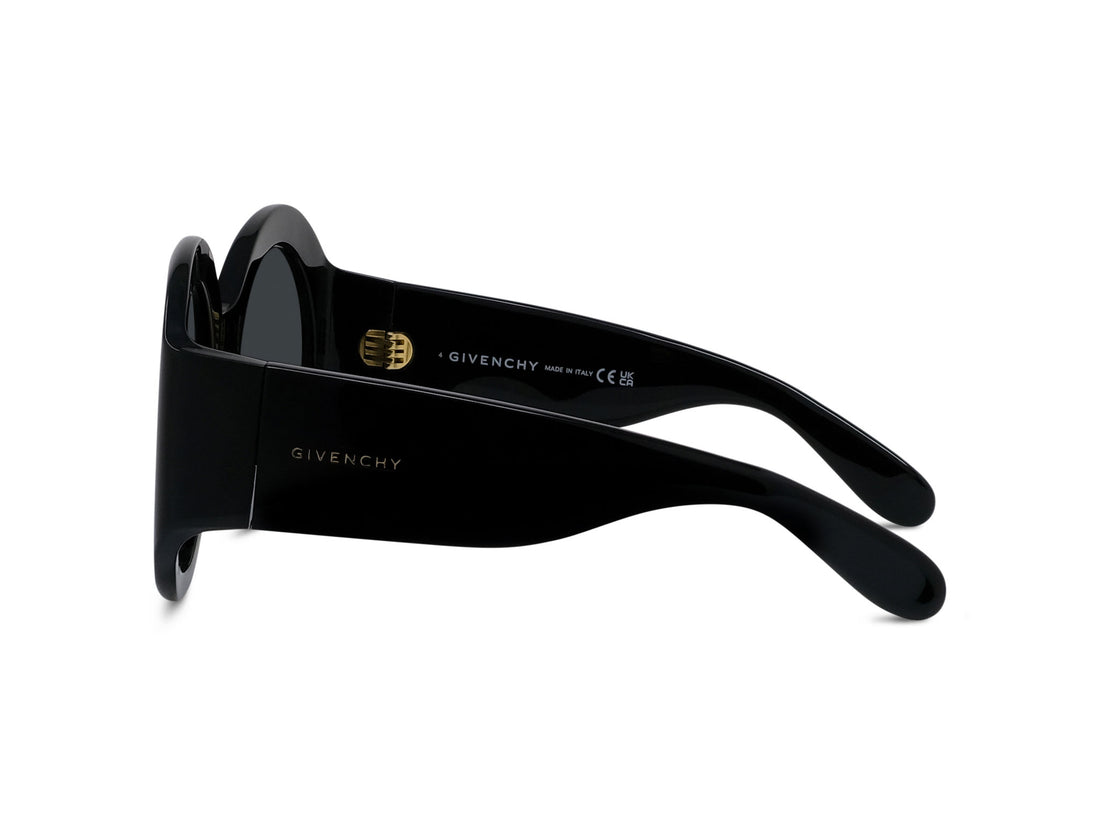 Occhiali da sole givenchy cocoon gv40147i 01a black round femenino taglia 56mm - Vista dettagliata