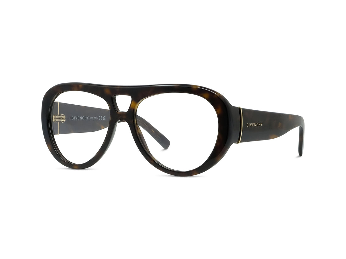 Occhiali da vista givenchy bold gv50100i 052 havana pilot femenino taglia 55mm - Vista principale