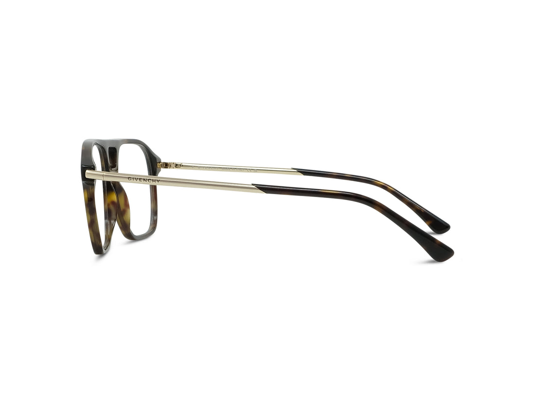 Occhiali da vista givenchy day gv50103i 052 havana geometric masculino taglia 54mm - Vista dettagliata