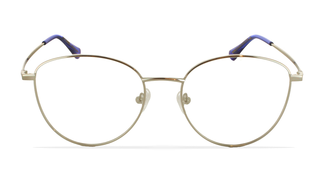 Óculos graduados greyhounders hatsune silver plateado round femenino tamanho 53mm - Vista de detalhe