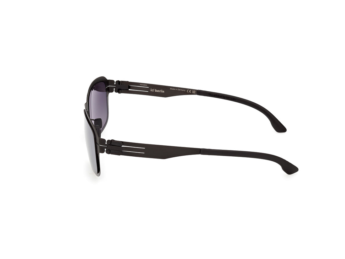 Occhiali da sole ic! berlin ic0210 jonte 05b negro oval unisex taglia 56mm - Vista dettagliata
