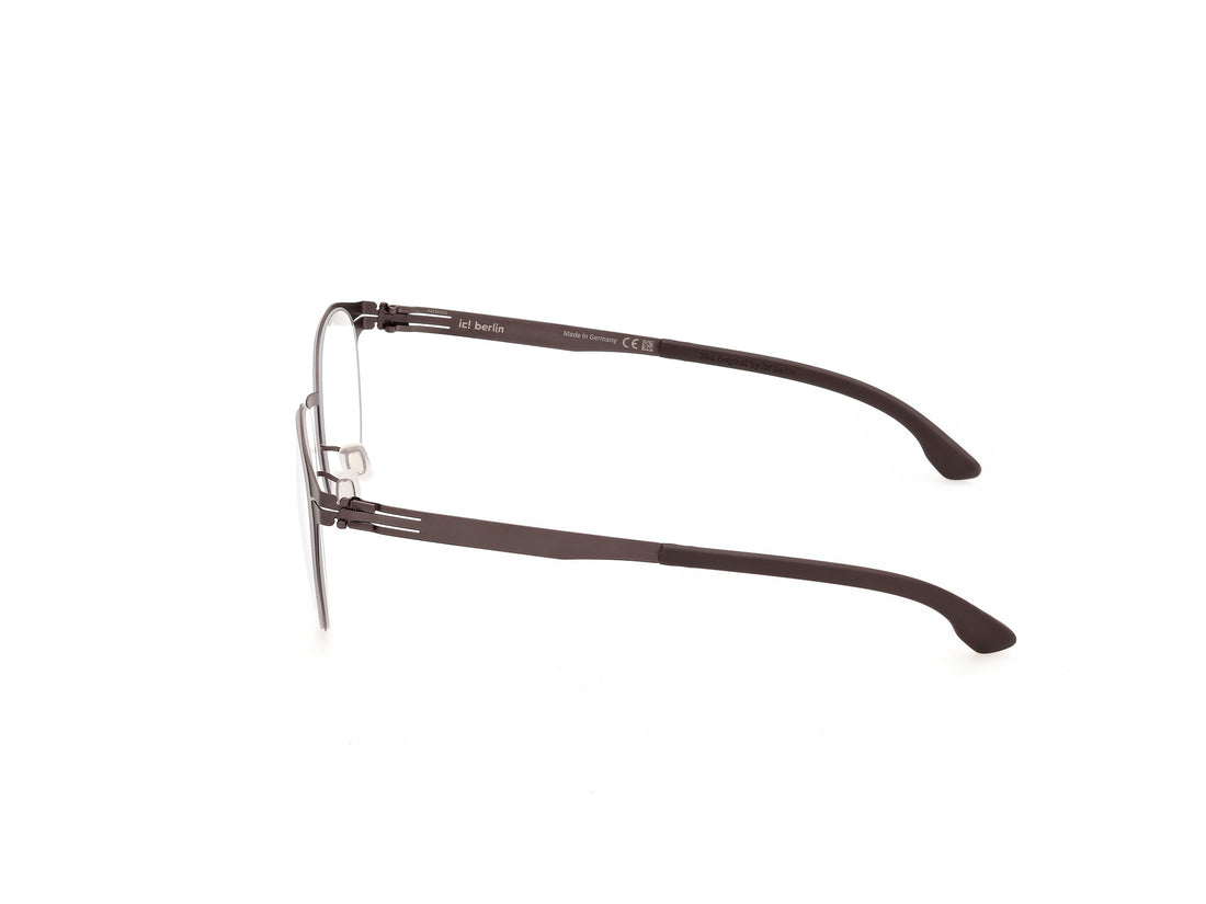Occhiali da vista ic! berlin ic5333 049 marron oval unisex taglia 51mm - Vista dettagliata