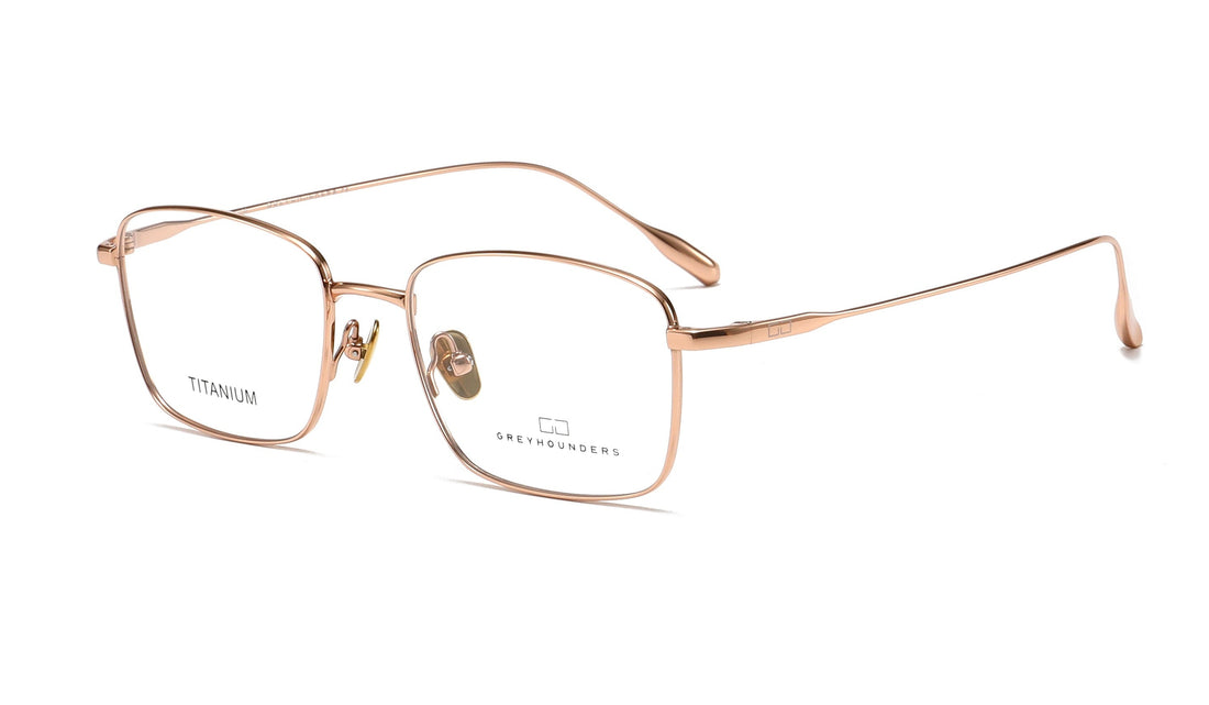 Brillen greyhounders duk c2 s gold dorado rectangular masculino größe 53mm - Hauptansicht