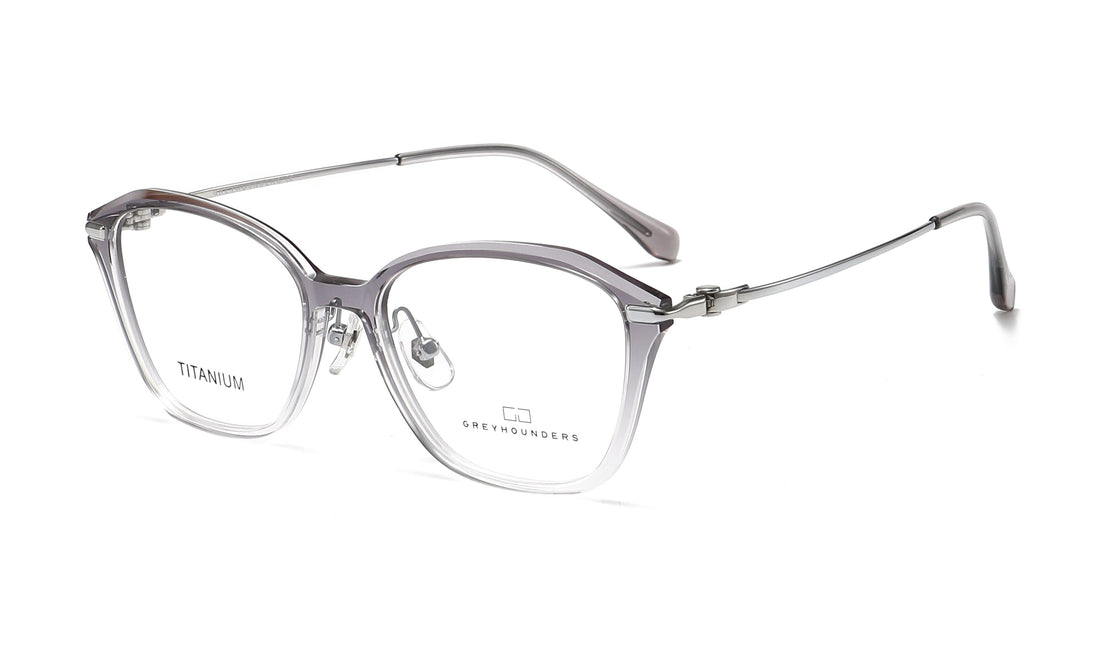 Brillen greyhounders sila c8 s light grey gris cat eye femenino größe 53mm - Hauptansicht