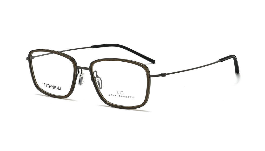 Brillen greyhounders 8045 c5 s tea verde rectangular masculino größe 54mm - Hauptansicht