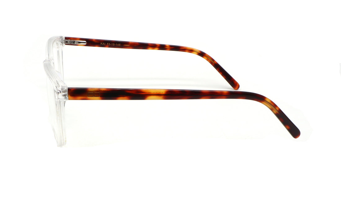 Gafas graduadas greyhounders kai c2 transparente square masculino talla 53mm - Vista de detalle