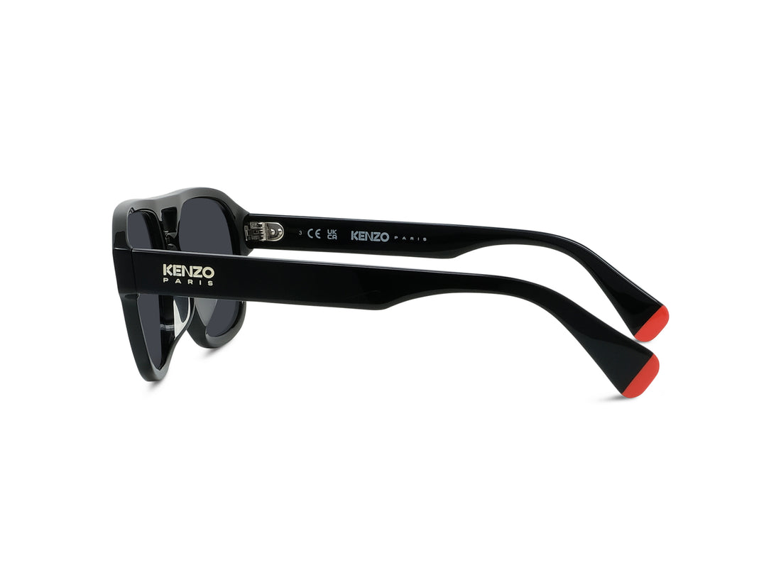 Occhiali da sole kenzo aka kz40220u 01a black geometric masculino taglia 55mm - Vista dettagliata