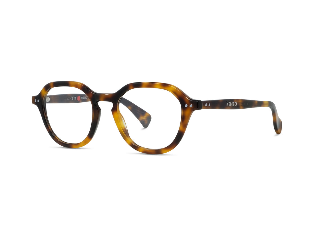 Lunettes de vue kenzo boke flower kz50222i 053 havana geometric unisex taille 49mm - Vue principale