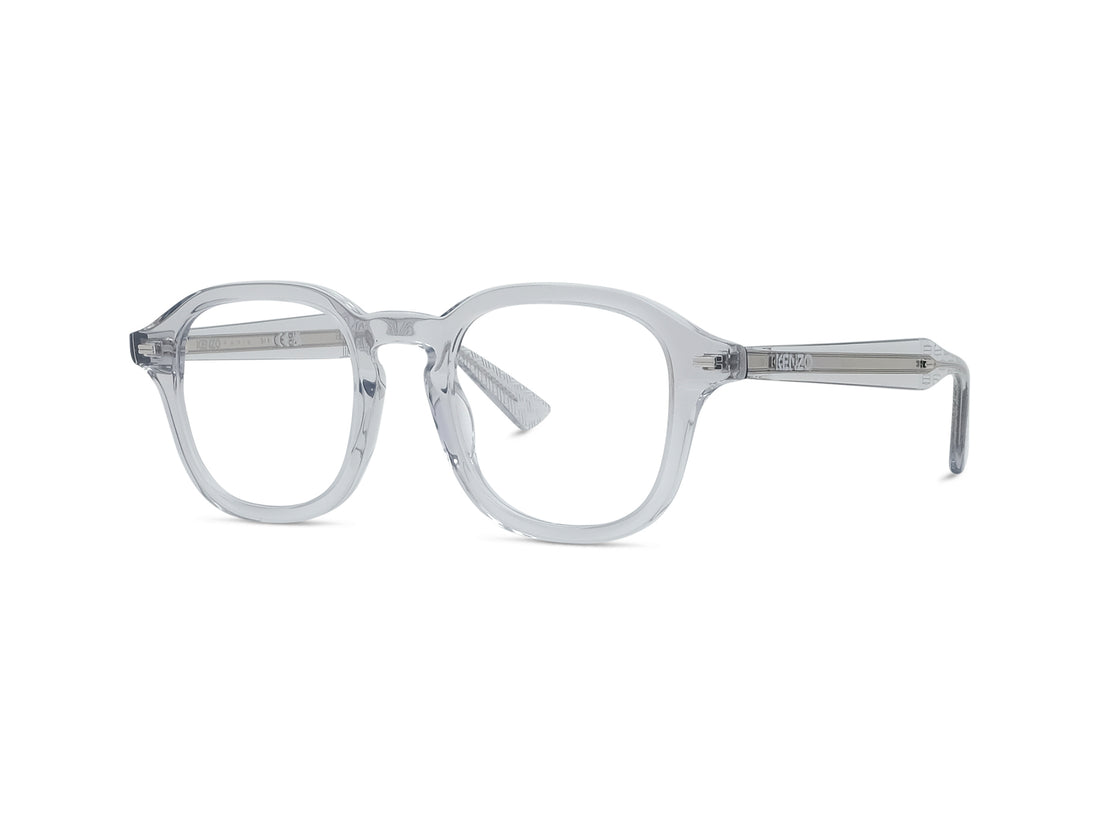 Prescription glasses kenzo weave kz50226i 020 grey geometric masculino size 48mm - Main view