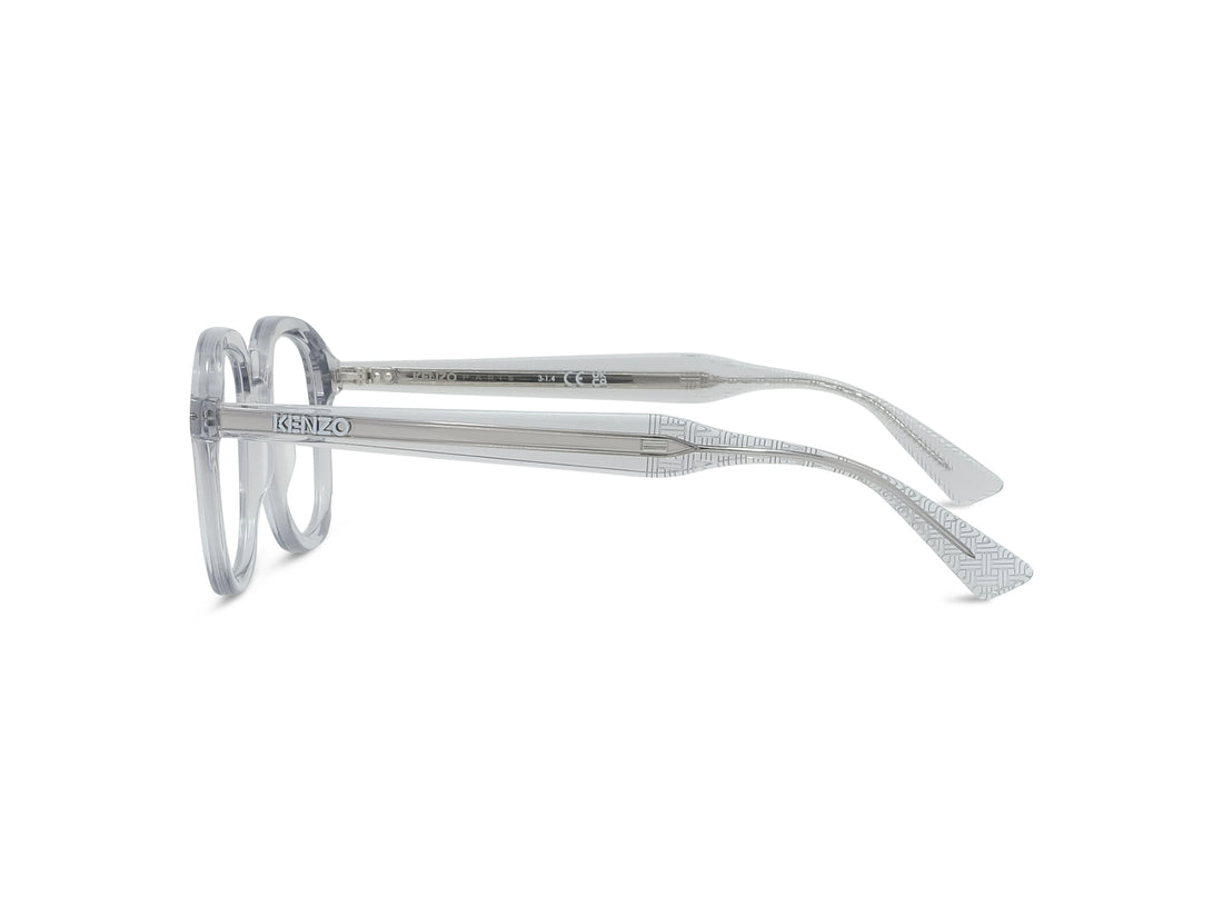 Prescription glasses kenzo weave kz50226i 020 grey geometric masculino size 48mm - Detailed view