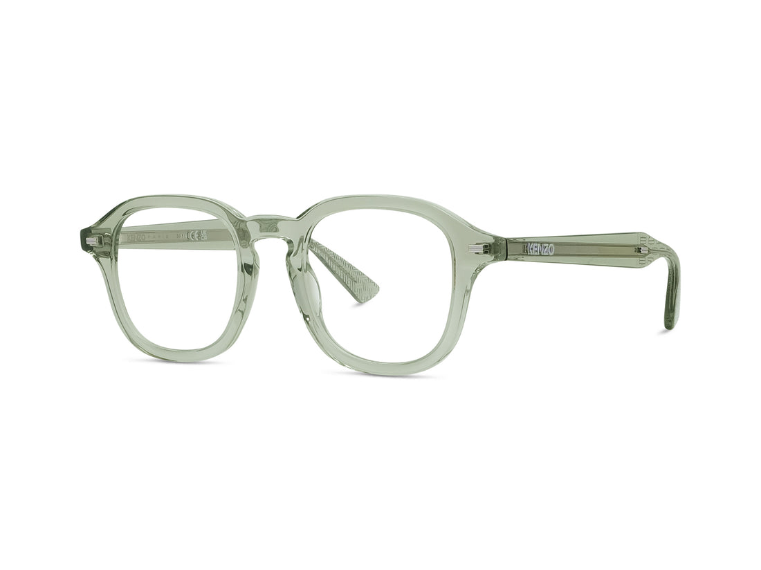 Prescription glasses kenzo weave kz50226i 093 green geometric masculino size 48mm - Main view