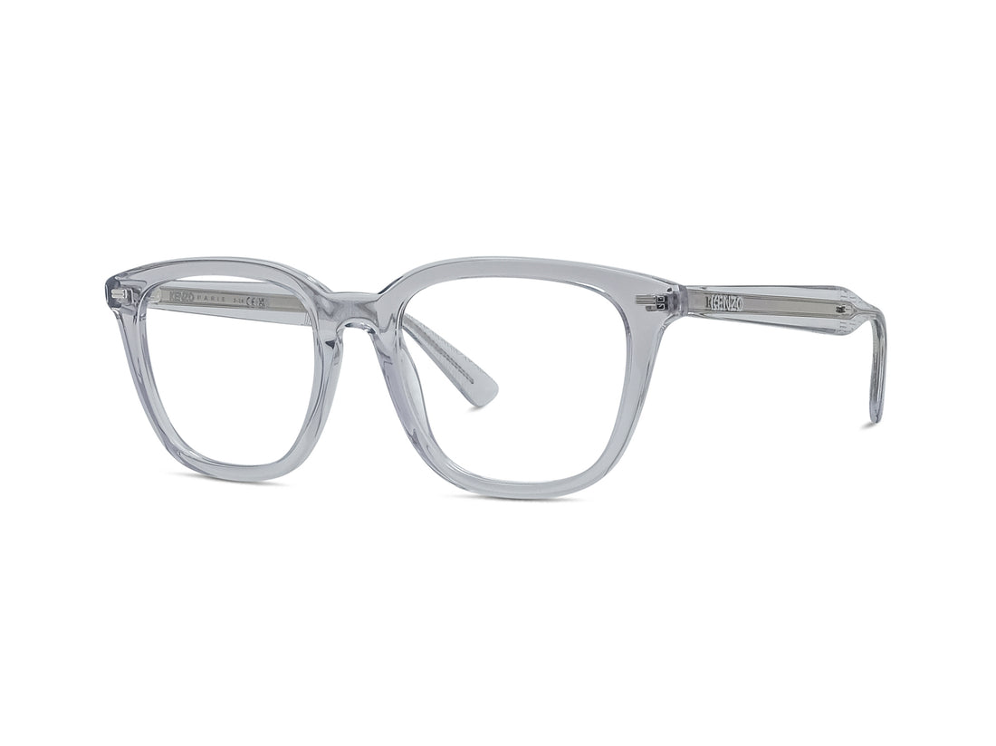 Prescription glasses kenzo weave kz50229i 020 grey geometric masculino size 52mm - Main view