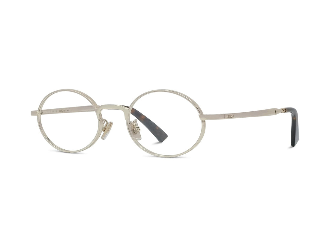 Prescription glasses kenzo weave kz50231u 032 gold oval masculino size 50mm - Main view