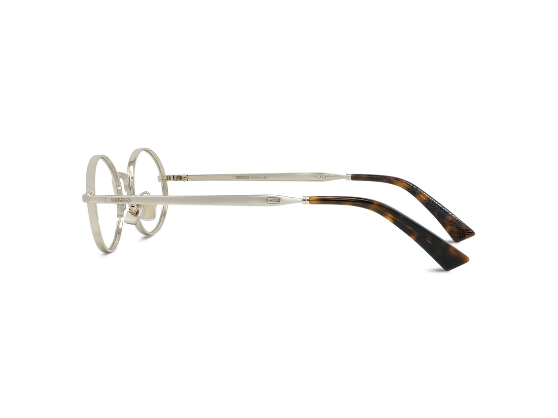 Prescription glasses kenzo weave kz50231u 032 gold oval masculino size 50mm - Detailed view