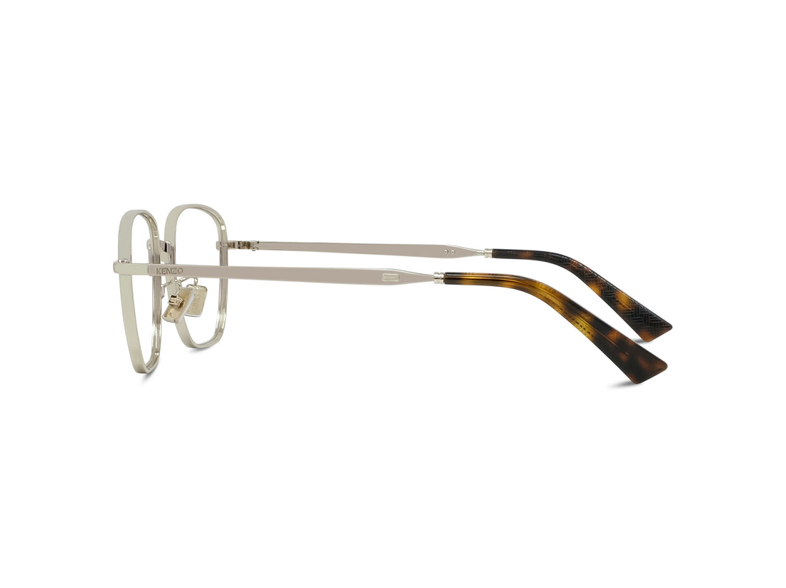 Prescription glasses kenzo weave kz50232u 032 gold square masculino size 52mm - Detailed view