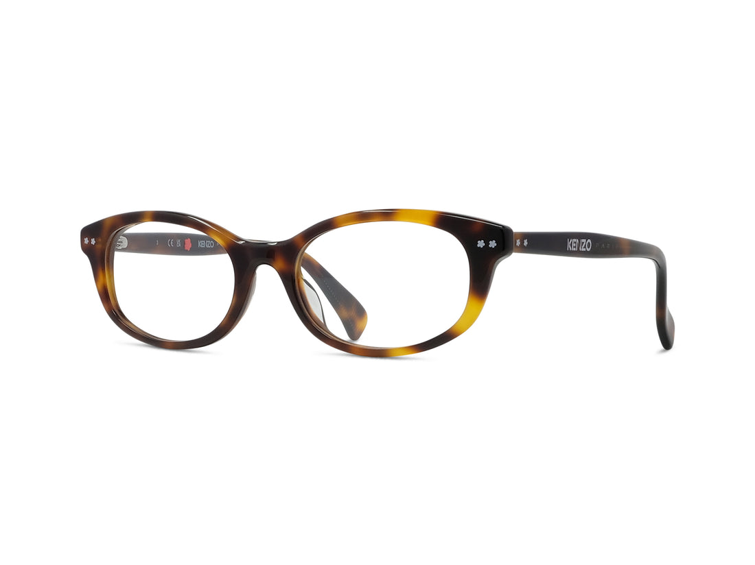 Prescription glasses kenzo boke flower kz50233i 053 havana geometric femenino size 52mm - Main view