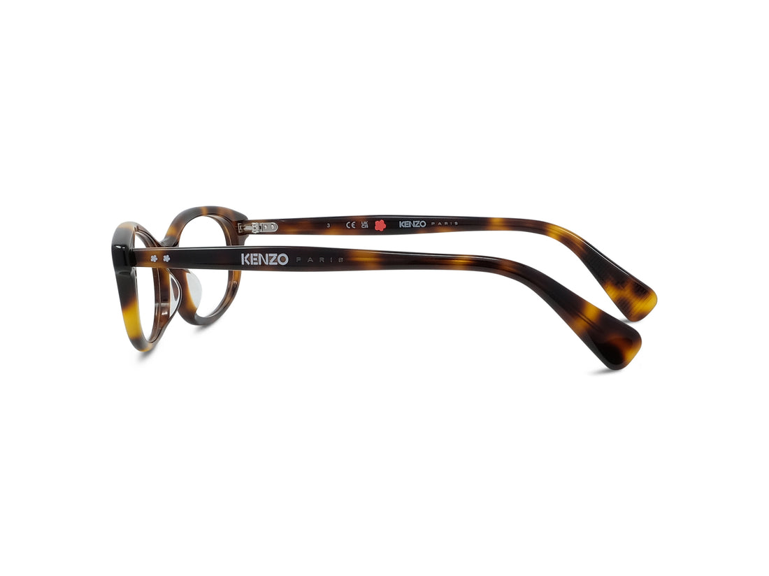 Prescription glasses kenzo boke flower kz50233i 053 havana geometric femenino size 52mm - Detailed view