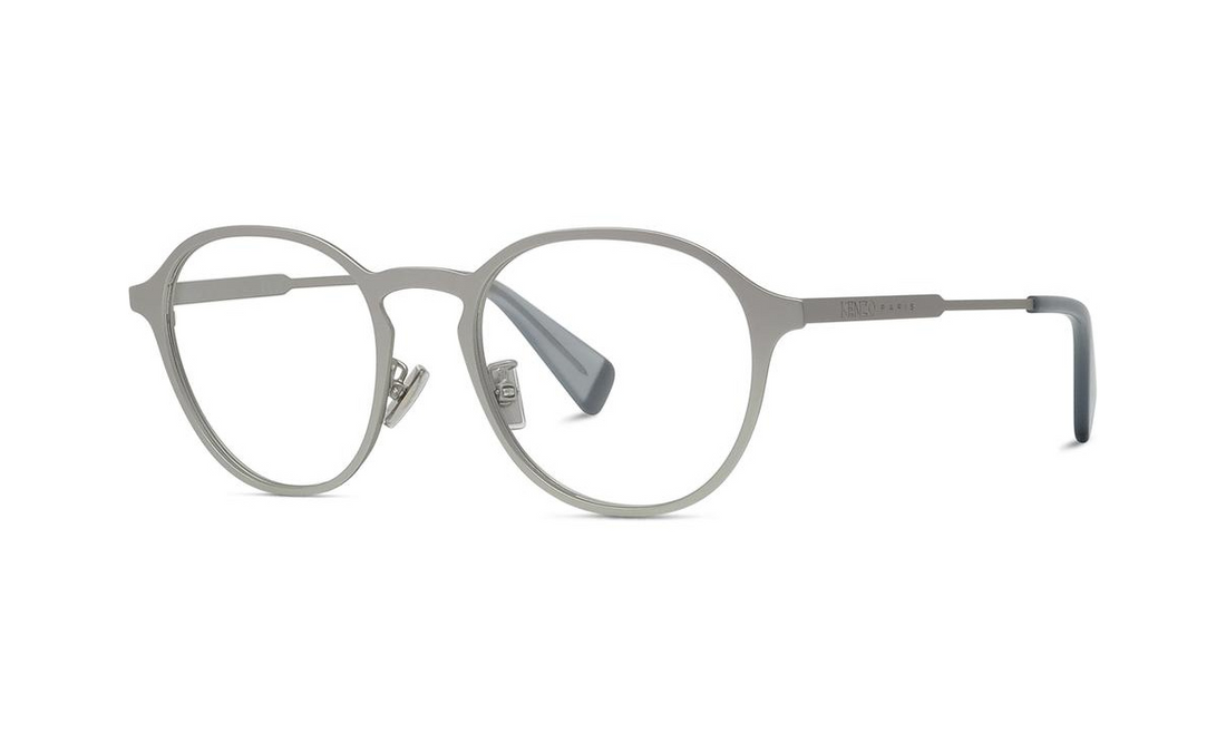 Prescription glasses kenzo aka kz50235u 017 palladium geometric masculino size 51mm - Main view