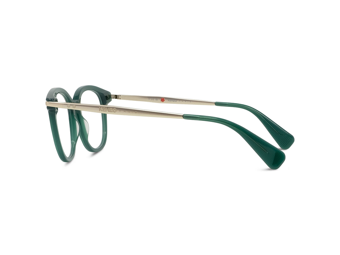 Brillen kenzo boke flower kz50236i 096 green round unisex größe 50mm - Detailansicht