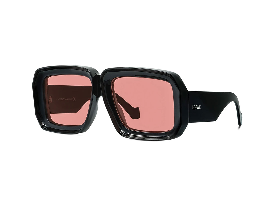 Occhiali da sole loewe signature lw40064u 01y black mask unisex taglia 56mm - Vista principale