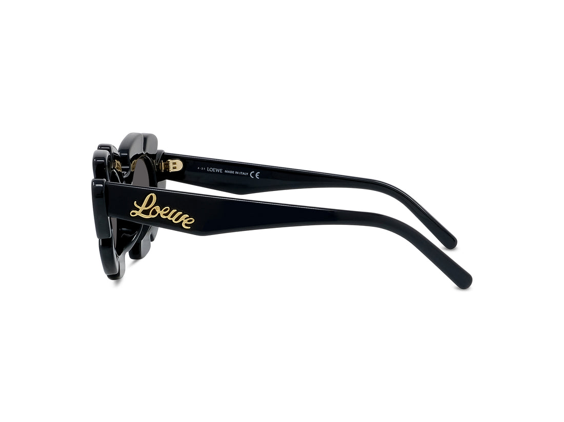 Gafas de sol loewe curvy lw40088u 01a black cat eye unisex talla 47mm - Vista de detalle