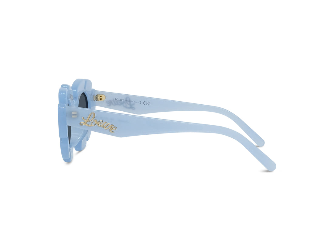 Gafas de sol loewe curvy lw40088u 84v blue cat eye unisex talla 47mm - Vista de detalle