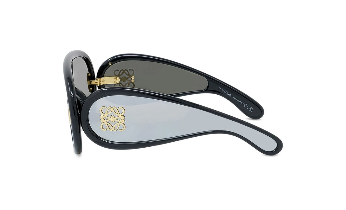 Occhiali da sole loewe anagram lw40108i 01c black mask masculino taglia 0mm - Vista dettagliata