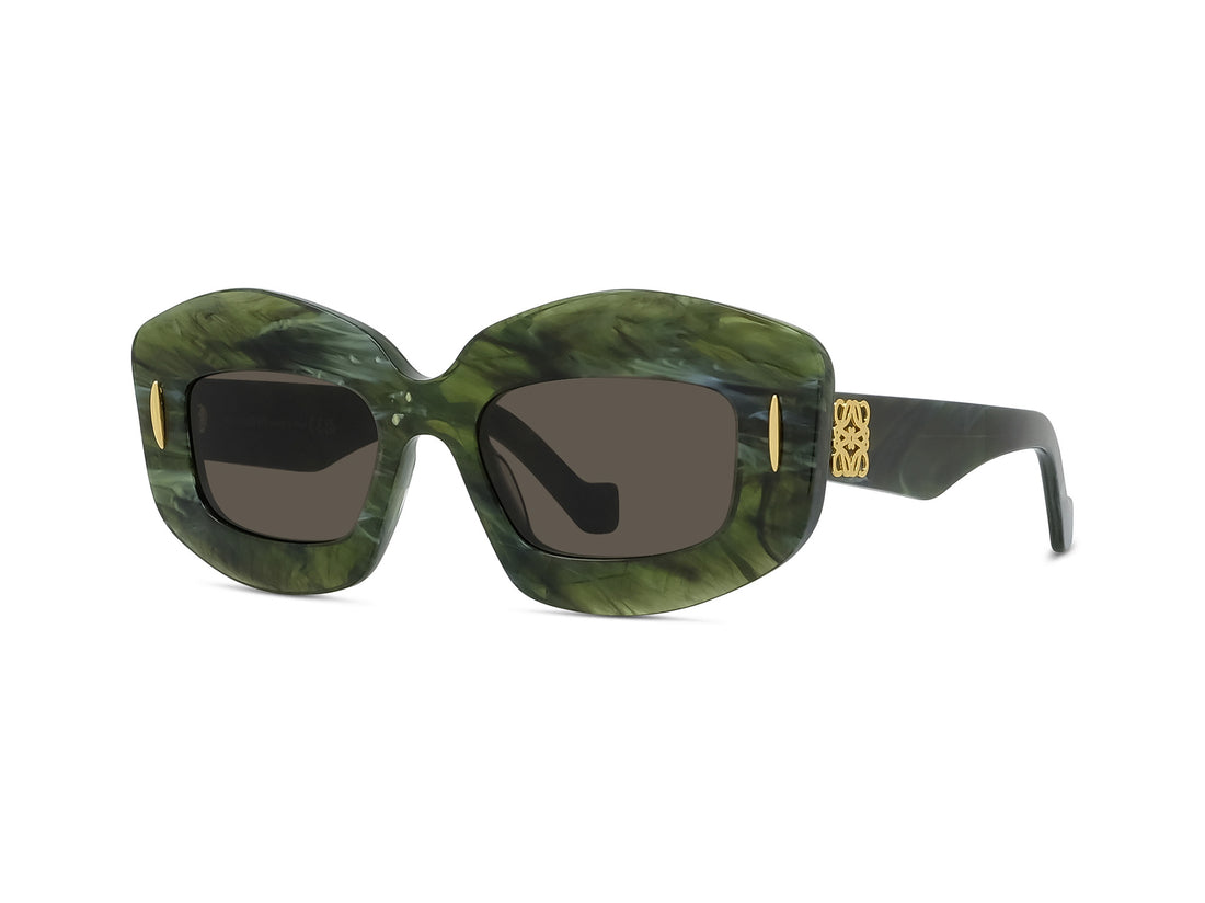 Gafas de sol loewe anagram lw40114i 96e green rectangular femenino talla 49mm - Vista principal