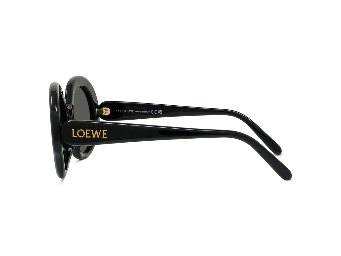 Gafas de sol loewe slim lw40135i 01a black round femenino talla 52mm - Vista de detalle