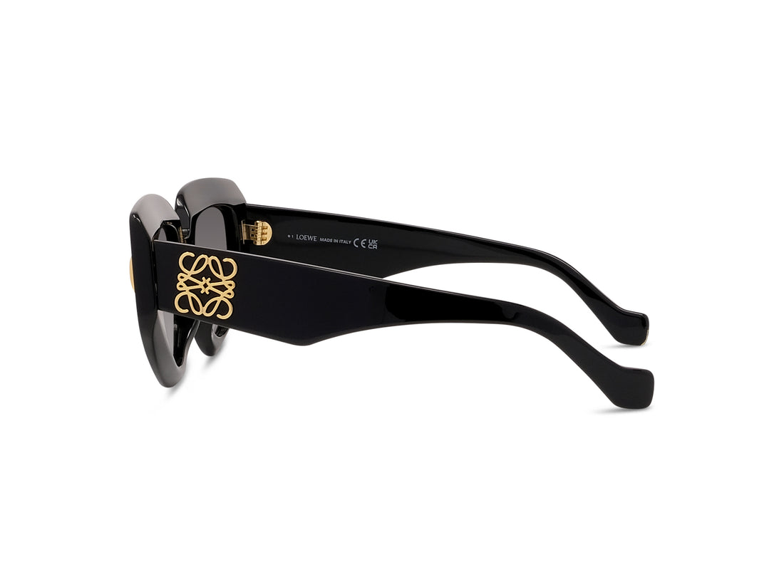 Gafas de sol loewe anagram lw40155i 01b black geometric femenino talla 51mm - Vista de detalle