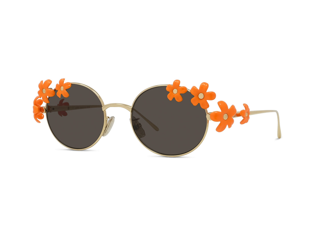 Occhiali da sole loewe signature lw40173u 30f gold oval femenino taglia 51mm - Vista principale