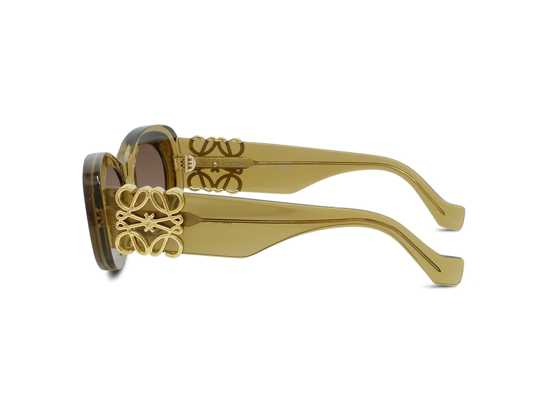 Gafas de sol loewe anagram lw40175u 96f green oval femenino talla 49mm - Vista de detalle