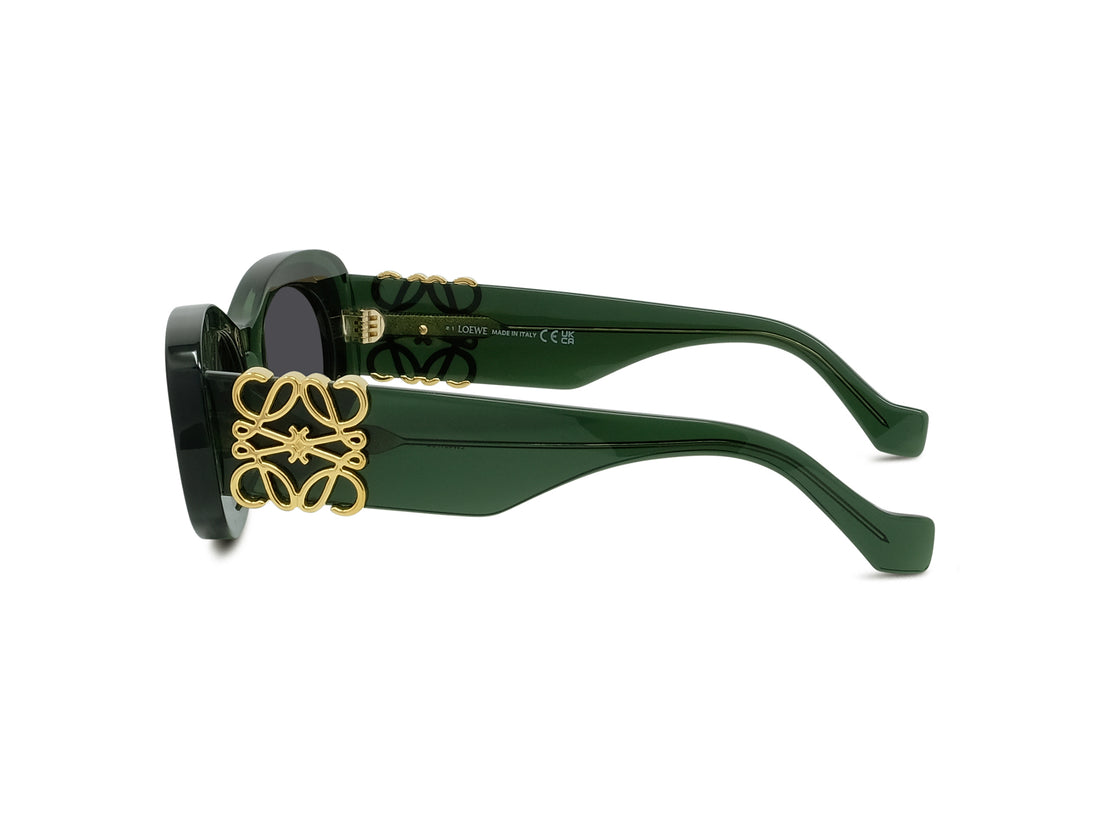 Gafas de sol loewe anagram lw40175u 98a green oval femenino talla 49mm - Vista de detalle