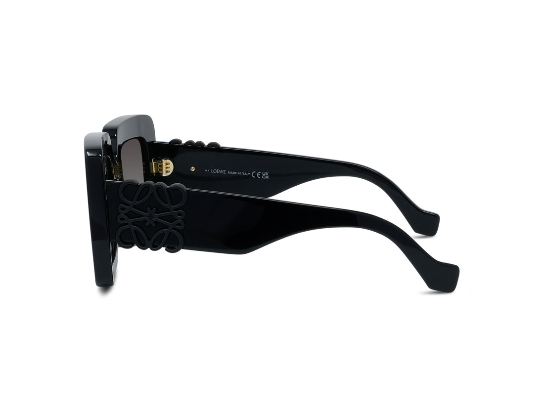 Gafas de sol loewe anagram lw40176u 01b black rectangular femenino talla 51mm - Vista de detalle