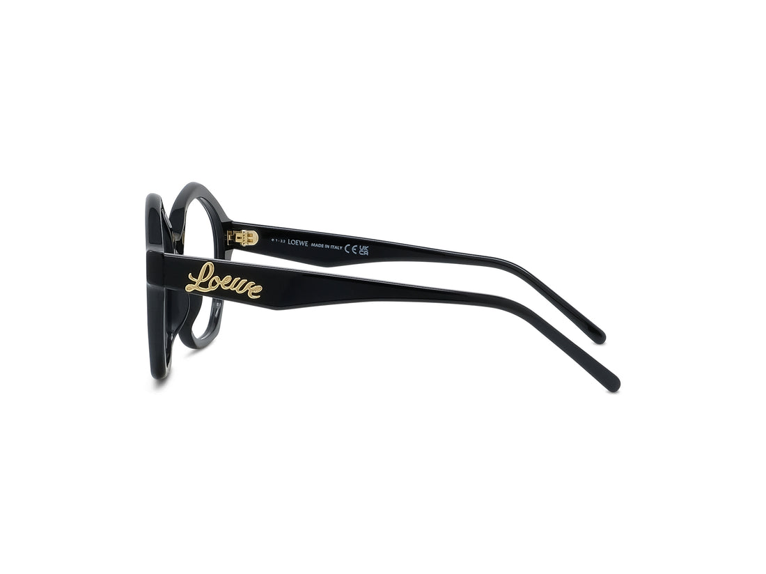 Brillen loewe curvy lw50053i 001 black geometric femenino größe 51mm - Detailansicht
