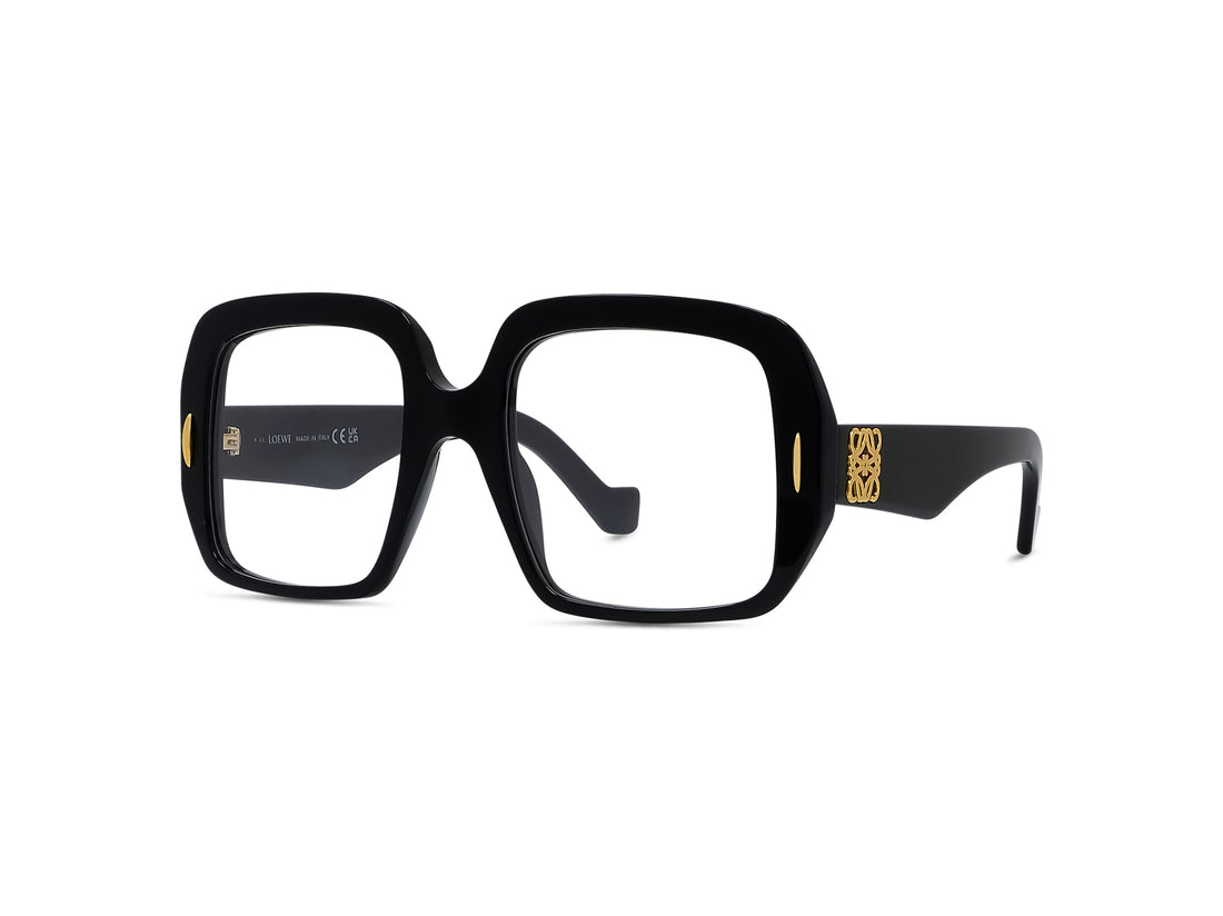 Brillen loewe anagram lw50076i 001 black rectangular femenino größe 52mm - Hauptansicht
