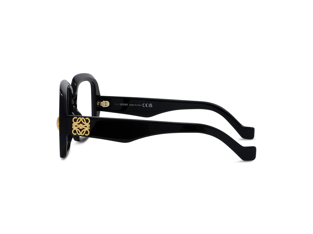 Brillen loewe anagram lw50076i 001 black rectangular femenino größe 52mm - Detailansicht