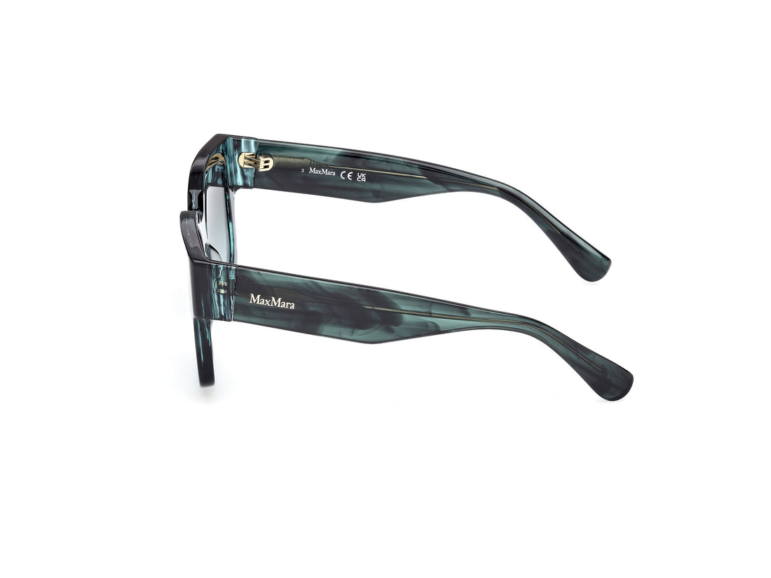Óculos de sol maxmara mm0145 glimpse-7 98p verde round femenino tamanho 54mm - Vista de detalhe