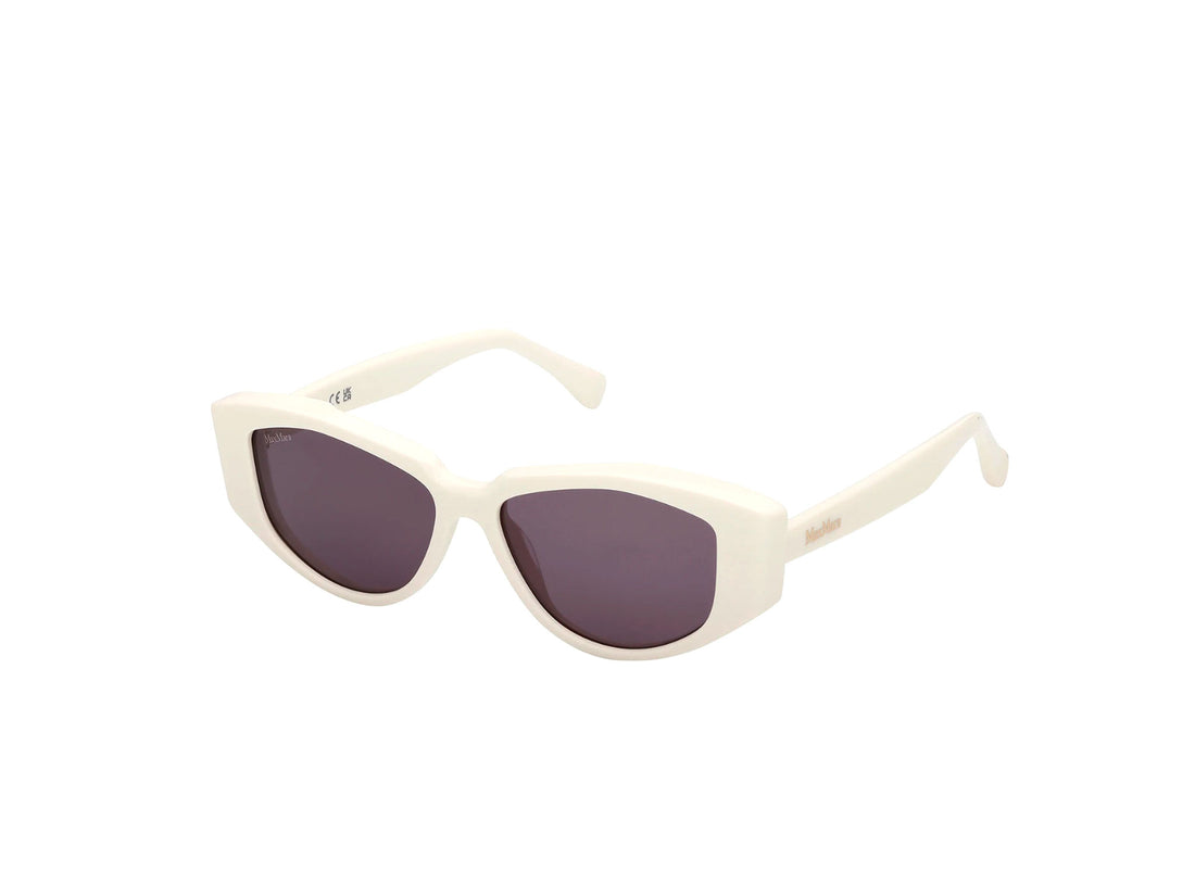 Sunglasses maxmara mm0161 lee4 21a blanco round femenino size 52mm - Main view