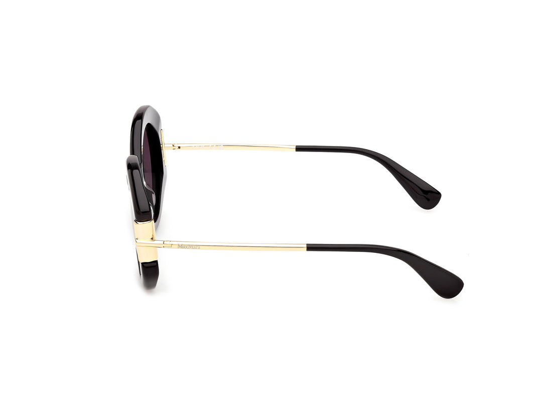 Occhiali da sole maxmara mm0188 01a negro round femenino taglia 52mm - Vista dettagliata