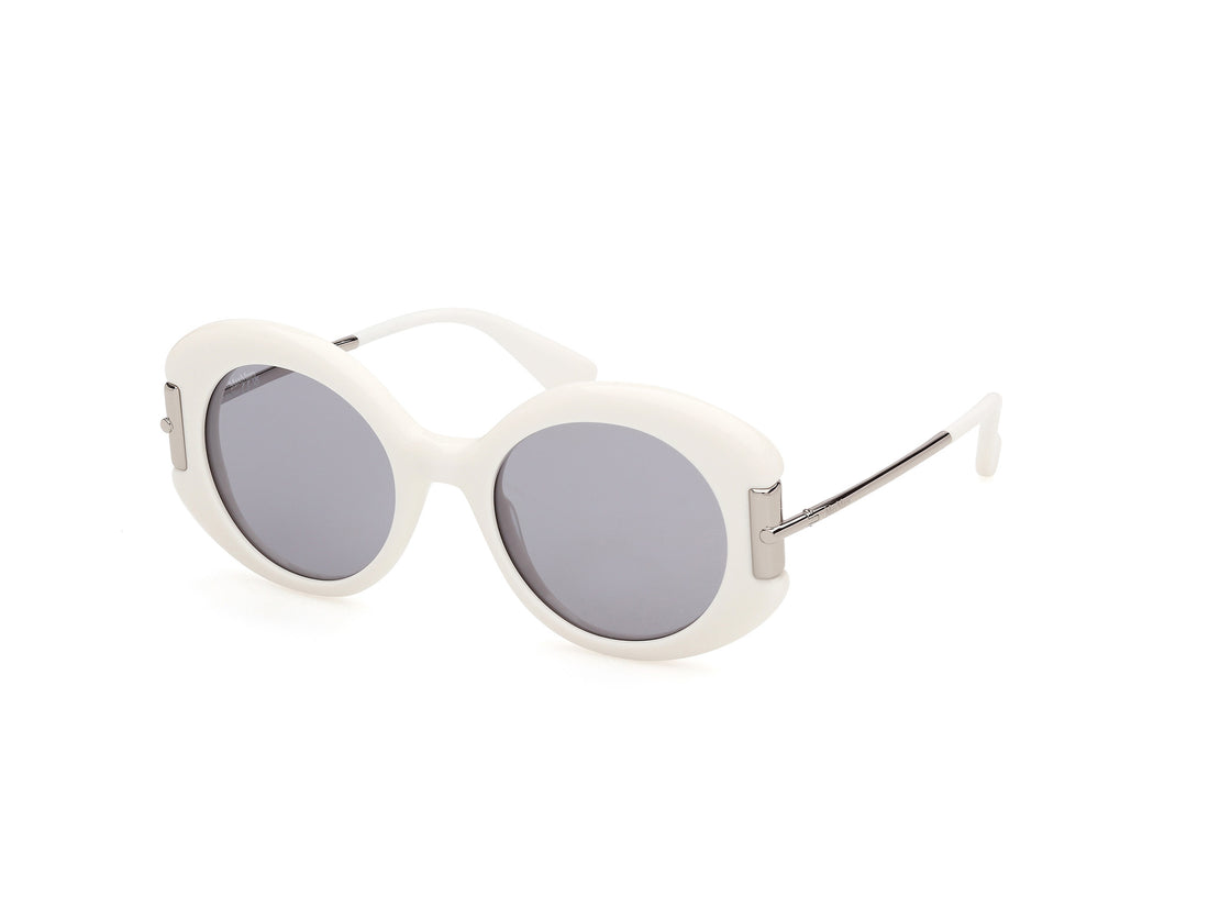 Óculos de sol maxmara mm0188 21a blanco round femenino tamanho 52mm - Vista principal