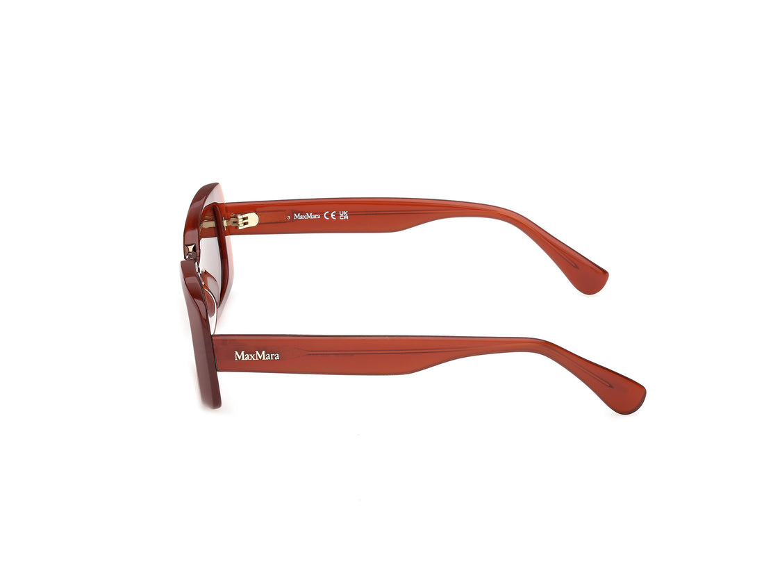 Occhiali da sole maxmara mm0197 42e naranja rectangular femenino taglia 53mm - Vista dettagliata