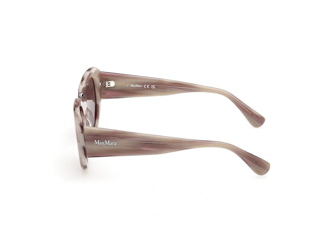 Occhiali da sole maxmara mm0198 20e gris round femenino taglia 52mm - Vista dettagliata