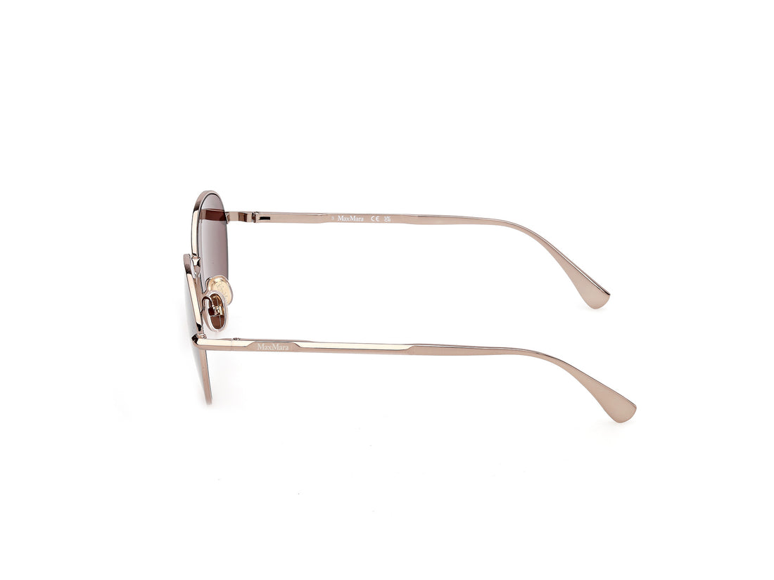 Óculos de sol maxmara mm0200 36s bronce round femenino tamanho 54mm - Vista de detalhe