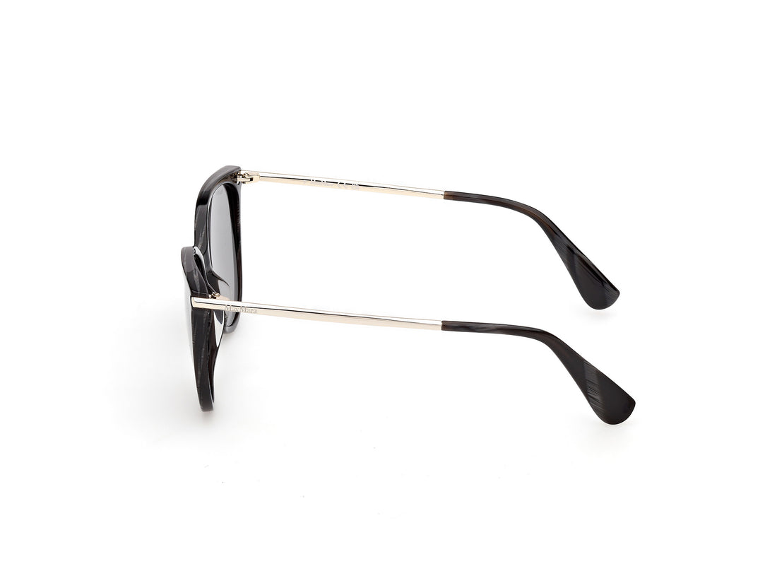 Óculos de sol maxmara mm0201 63a negro square femenino tamanho 57mm - Vista de detalhe