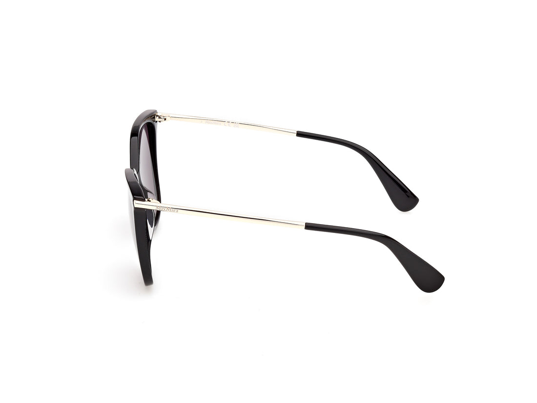 Óculos de sol maxmara mm0202 01a negro square femenino tamanho 55mm - Vista de detalhe