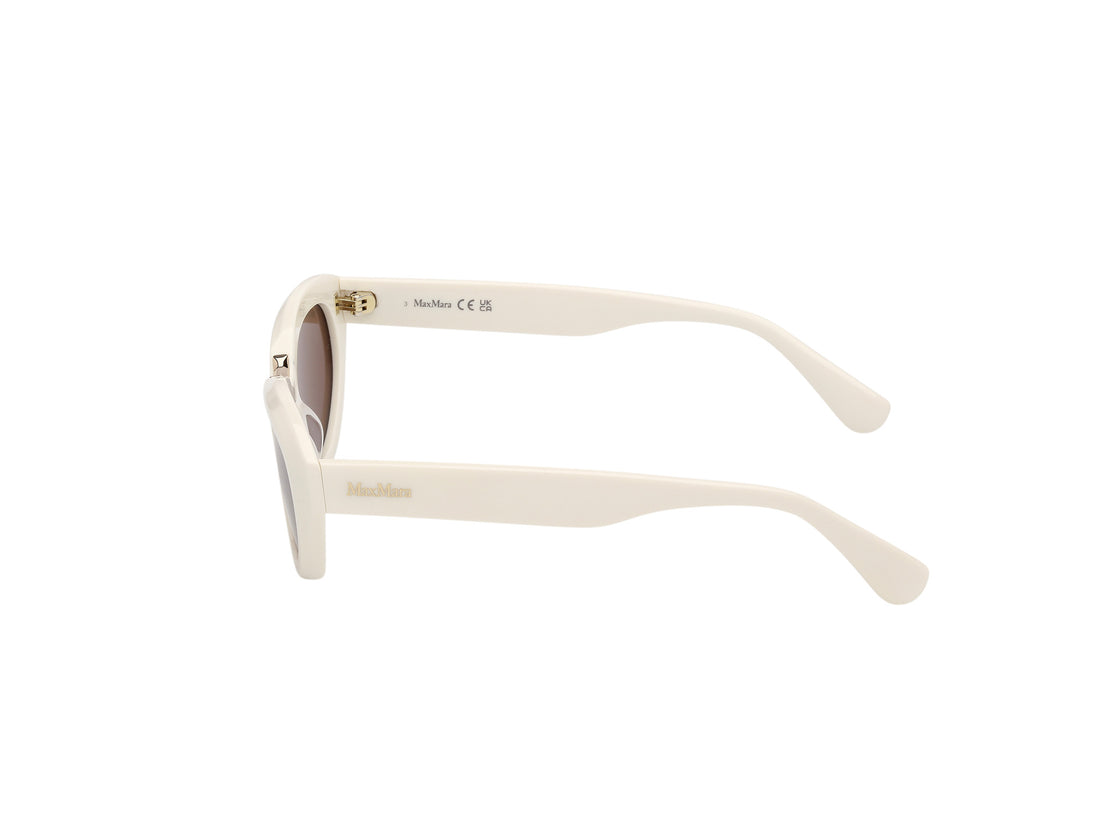 Óculos de sol maxmara mm0203 25e beige geometric femenino tamanho 53mm - Vista de detalhe