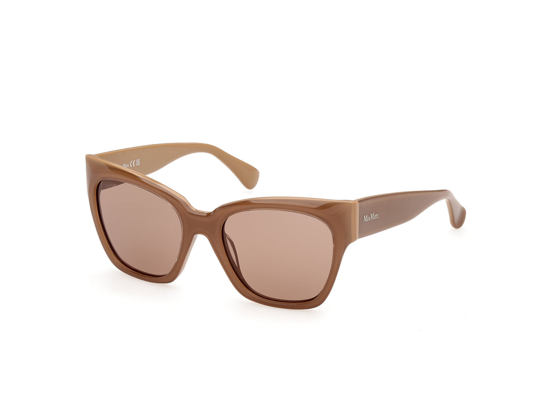 Óculos de sol maxmara mm0204 46e marron rectangular femenino tamanho 54mm - Vista principal
