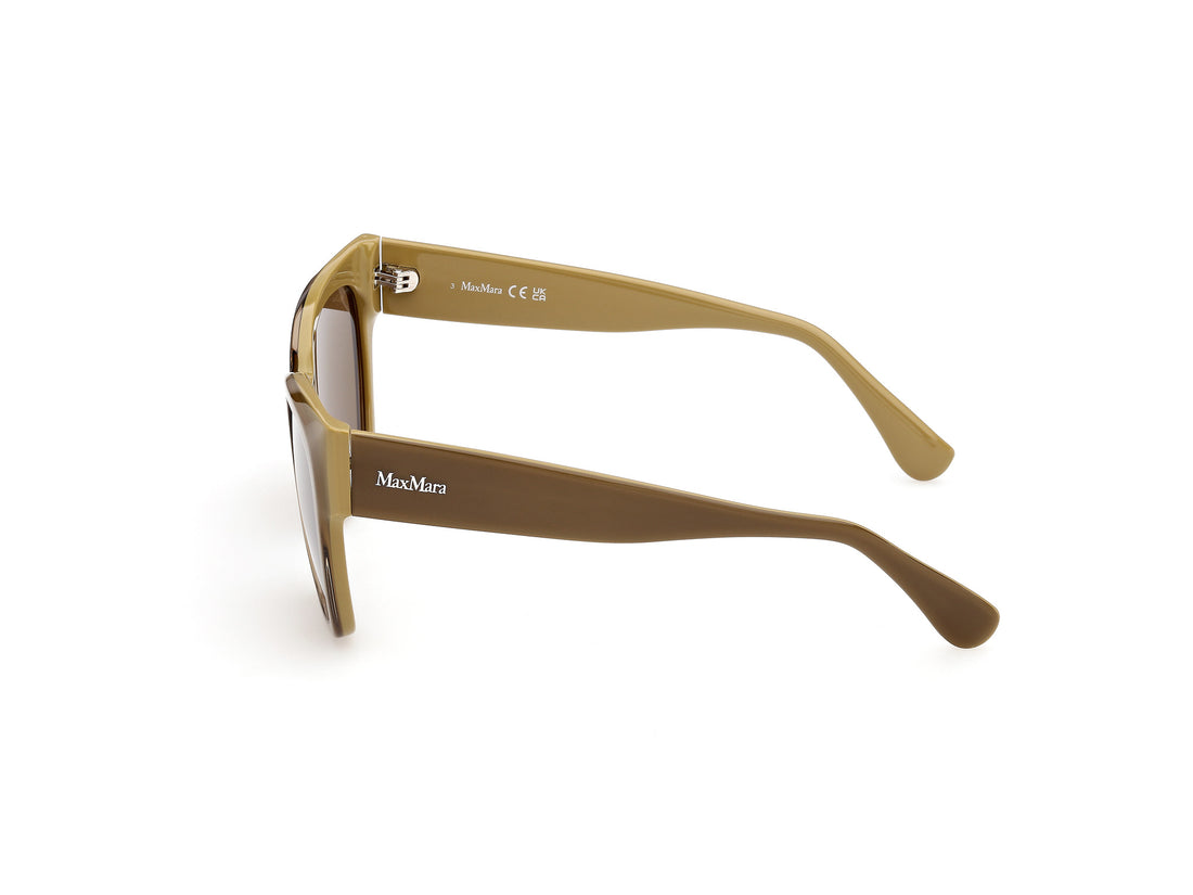 Óculos de sol maxmara mm0204 95n verde rectangular femenino tamanho 54mm - Vista de detalhe