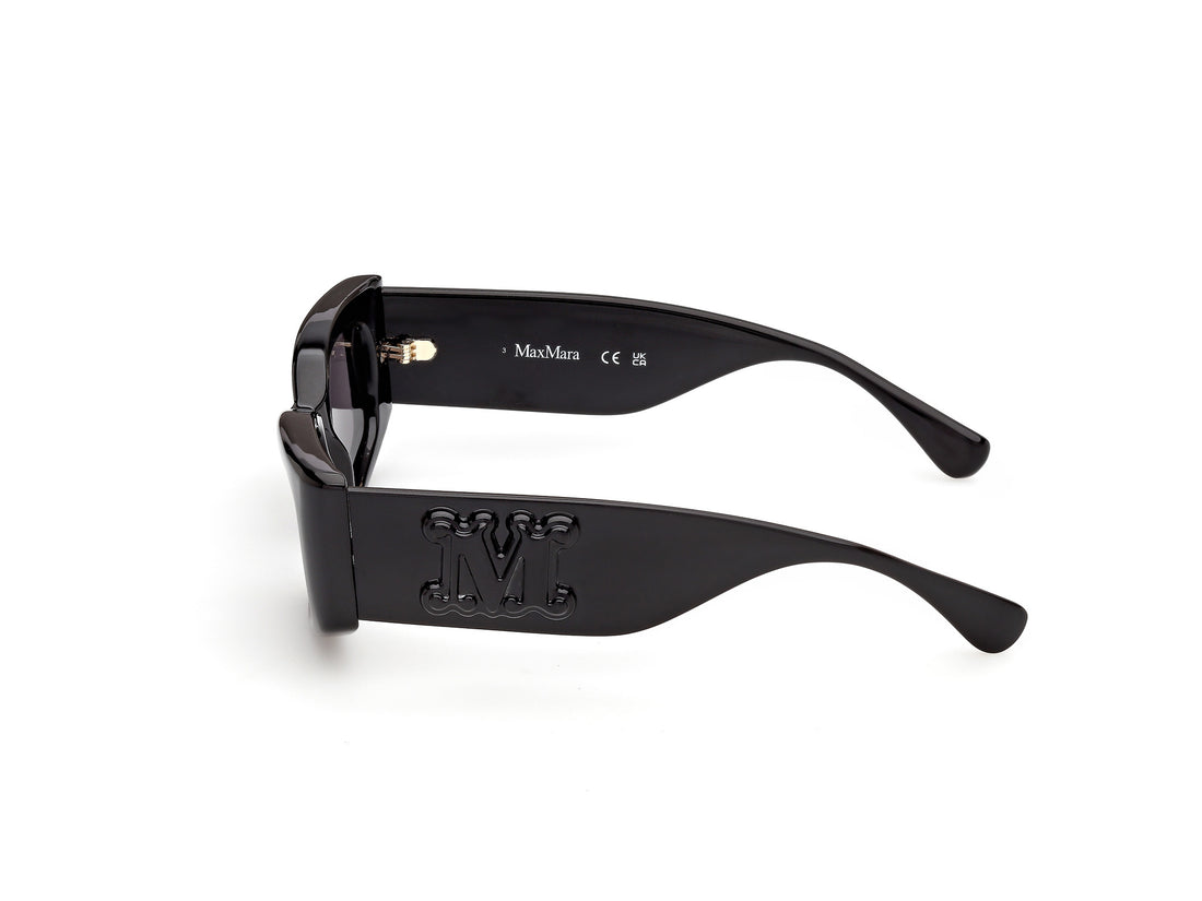Solbriller maxmara mm0209 01a negro geometric femenino størrelse 53mm - Detaljeret visning
